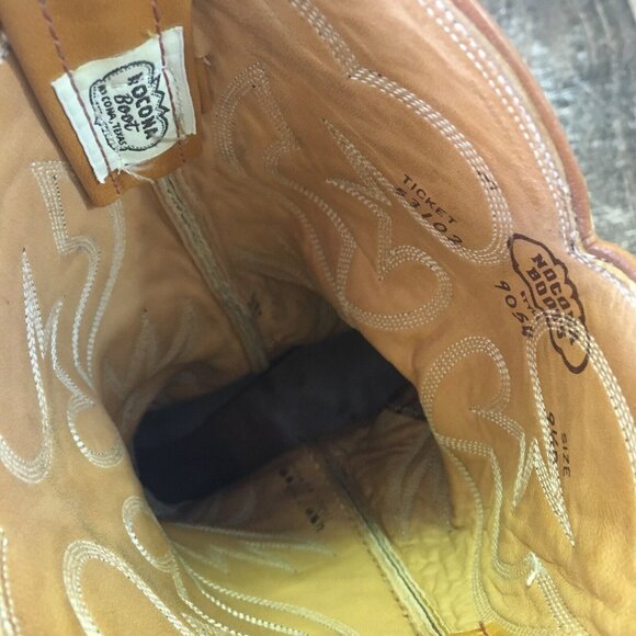 Nocona Vintage Snakeskin Western Cowboy Boots Womens 9.5 B - Picture 9 of 12